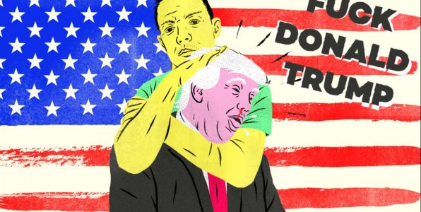 «Fuck Donald Trump» σε λούπα και χωρίς διακοπή