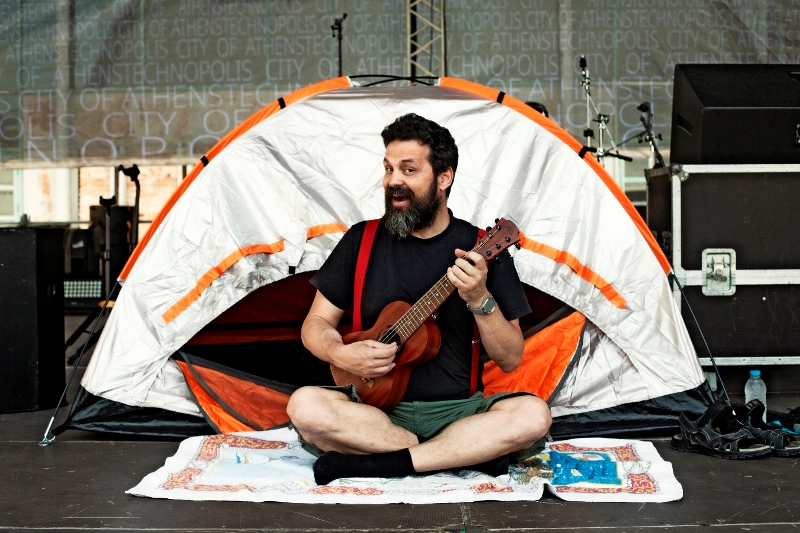 Ο Σπύρος Γραμμένος στην Τεχνόπολη