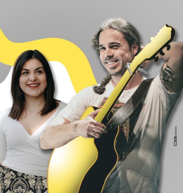 O Παντελής Κυραμαργιός και η Πολυξένη Καράκογλου στο club του Σταυρού του Νότου