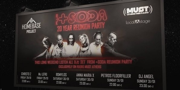 Το reunion του +SODA ραδιοφωνικά στο Radio Must Athens