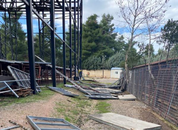 Σοβαρές ζημιές στις εγκαταστάσεις του Terra Vibe Park