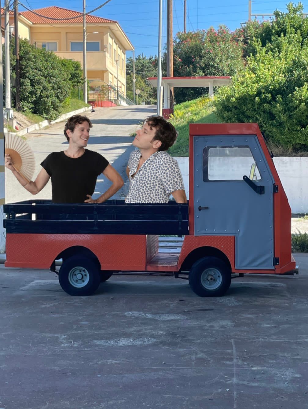 Ο Μιχάλης και ο Παντελής Καλογεράκης στο Faust