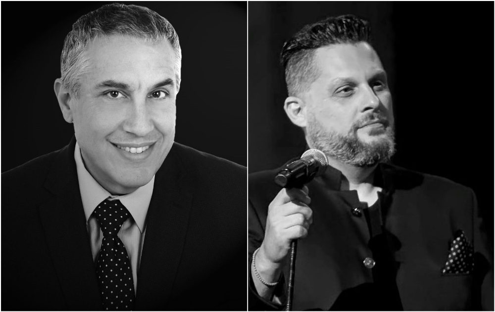 Ο Δαυίδ Ναχμίας και ο Μπάμπης Βελισσάριος στο Ίδρυμα Θεοχαράκη