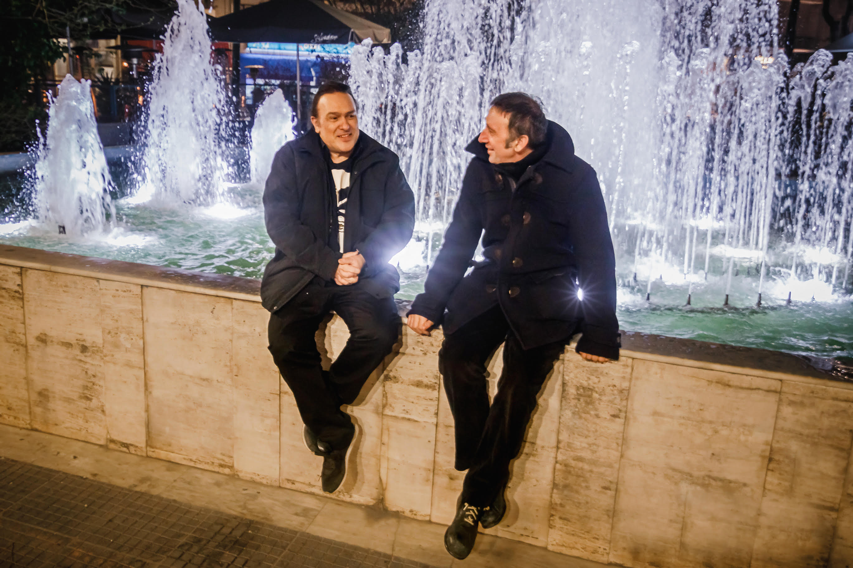 Ο Κώστας Λειβαδάς και ο Ρένος Χαραλαμπίδης στο Major Seven