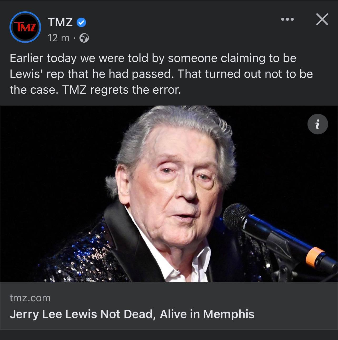 Ο Jerry Lee Lewis είναι ζωντανός