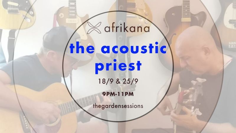 The acoustic priest στην αυλή της Africana