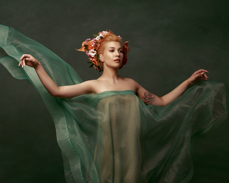 Η Πέννυ Μπαλτατζή στον Κήπο του Μεγάρου