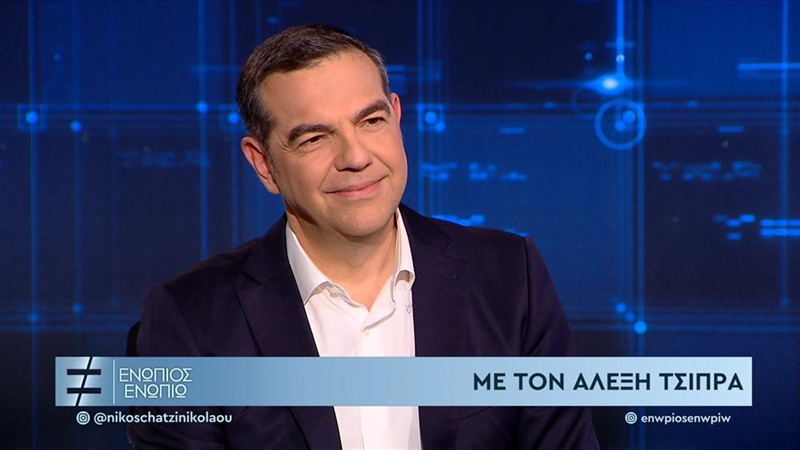 Ανταγωνιστική τηλεθέαση στο σύνολο για το «Ενώπιος Ενωπίω» με τη συνέντευξη Τσίπρα