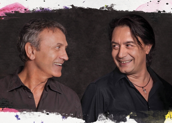 Ο Γιώργος Νταλάρας και ο Γιάννης Κότσιρας στο Κατράκειο