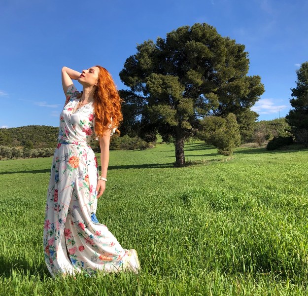 Η Λίνα Ροδοπούλου στο café του Νομισματικού Μουσείο