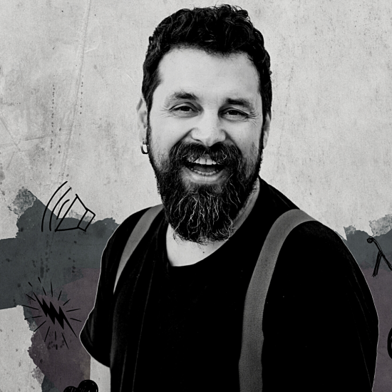 Ο Σπύρος Γραμμένος στην Ταράτσα του Gazarte