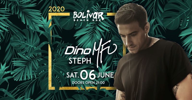 O Dj/producer DINO MFU στο Bolivar Beach Bar