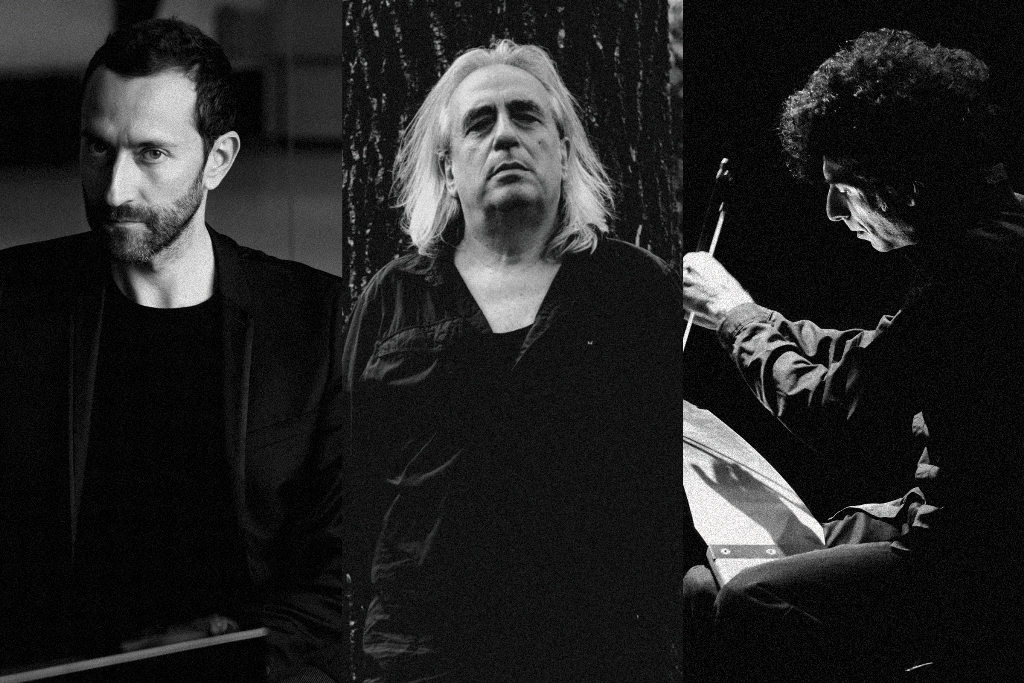 Στέφανος Θωμόπουλος, Γιάννης Αγγελάκας και Νίκος Γιούσεφ στο Θέατρο «Δόρα Στράτου»