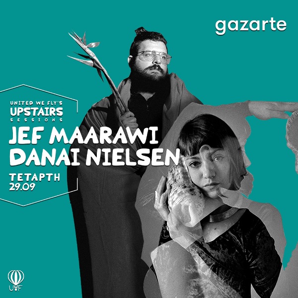 Jef Maarawi και Danai Nielsen στην ταράτσα του Gazarte