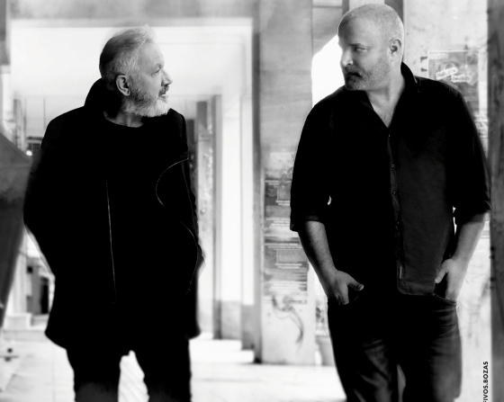 Ο Χρήστος Θηβαίος και ο Παναγιώτης Μάργαρης στο Κηποθέατρο Παπάγου