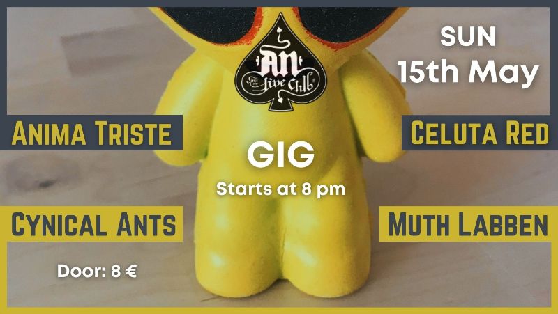 Celuta Red, Anima Triste, Cynical Ants και Muth Labben στη σκηνή του An