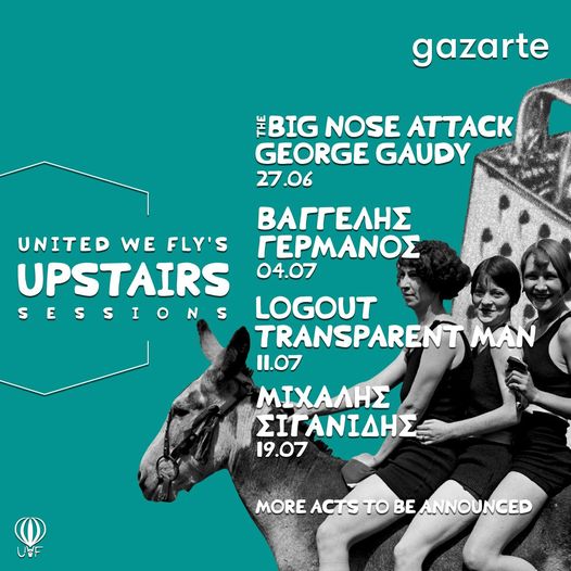 Οι Big Nose Attack και ο George Gaudy στην Ταράτσα του Gazarte