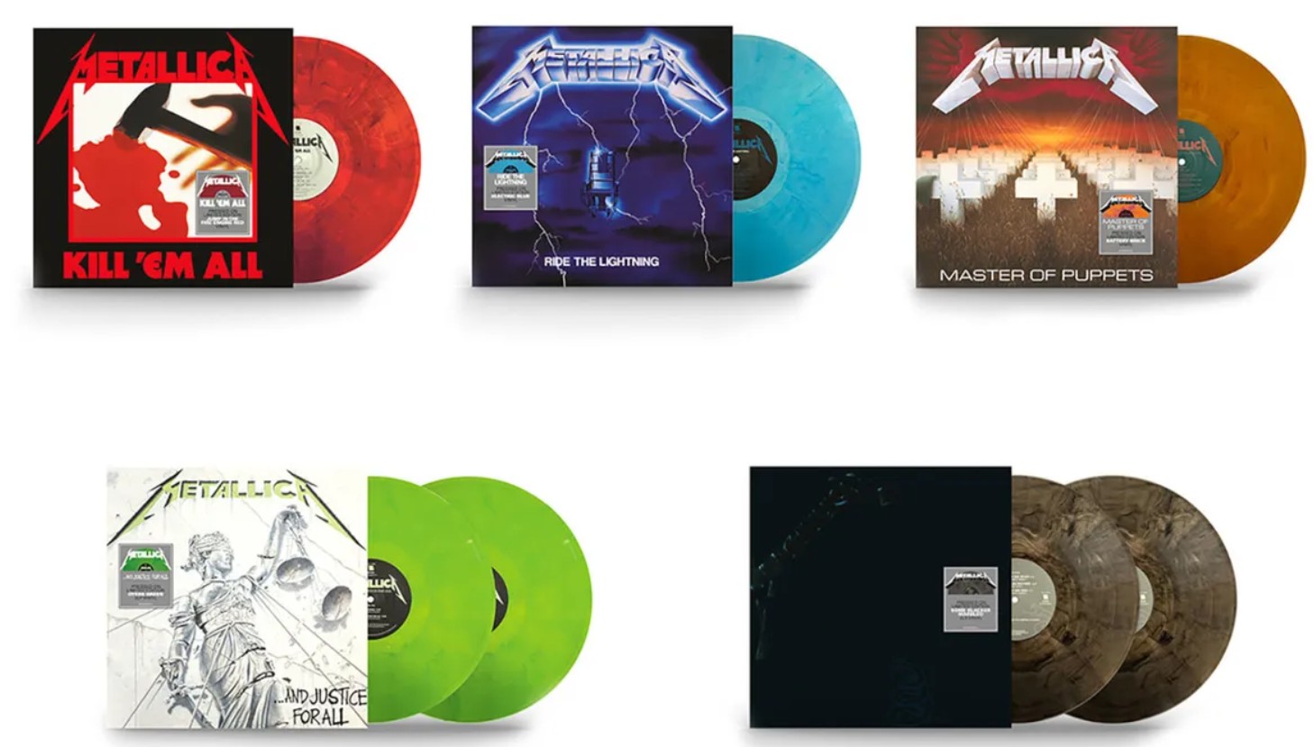 Η αμερικανική συλλογή από χρωματιστά βινύλια των Metallica θα κυκλοφορήσει διεθνώς από τον Νοέμβριο